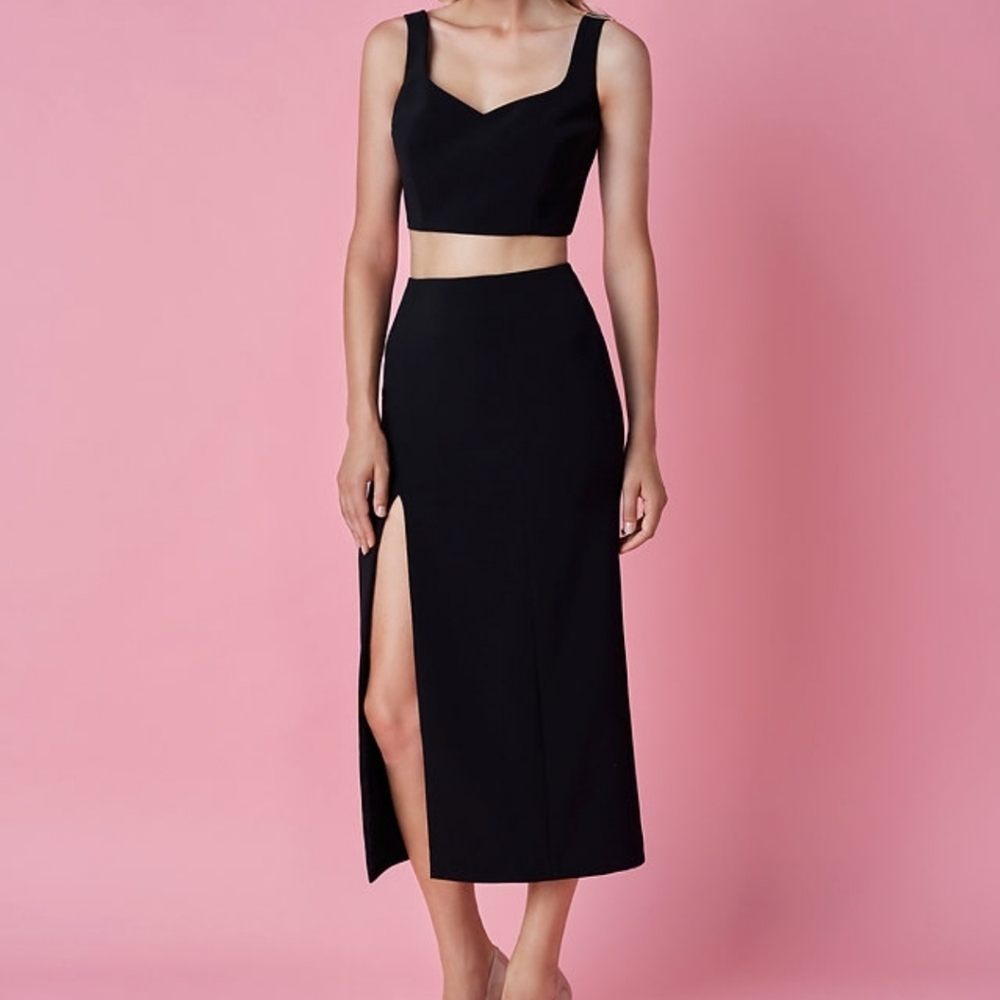 Black Crop Bra Top